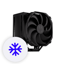 Front Left View radiator and fan black