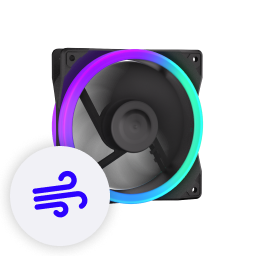 Front view fan ARGB