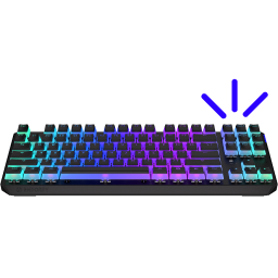 Front top view keyboard ARGB