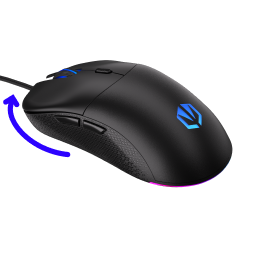 Right View Black mouse