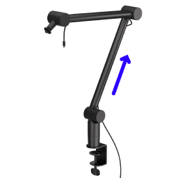 Right view microphone stand
