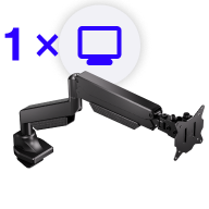 Uchwyty na 1 monitor