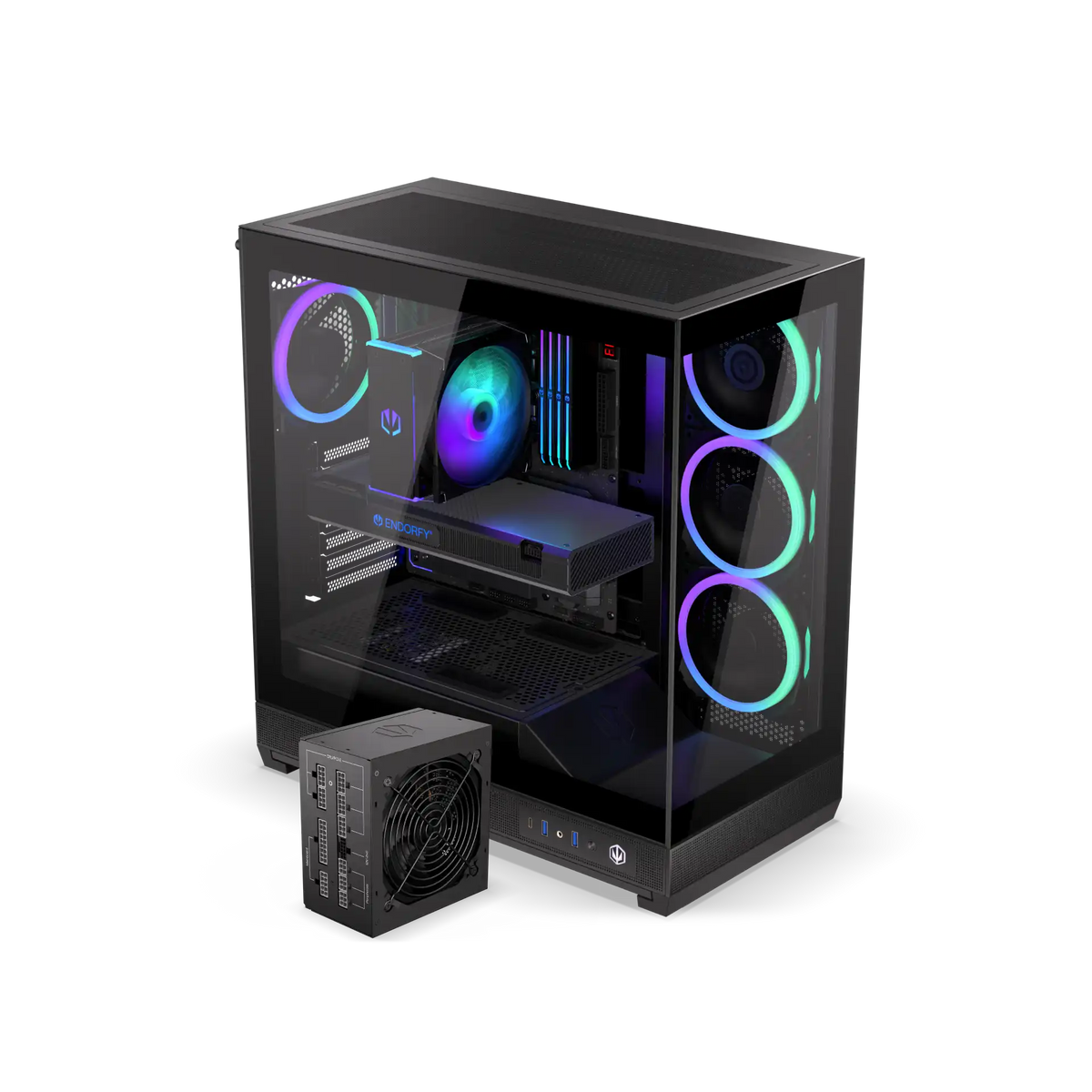 Zestaw: Obudowa Fishtank 6000 Corona + Zasilacz Supremo 750W