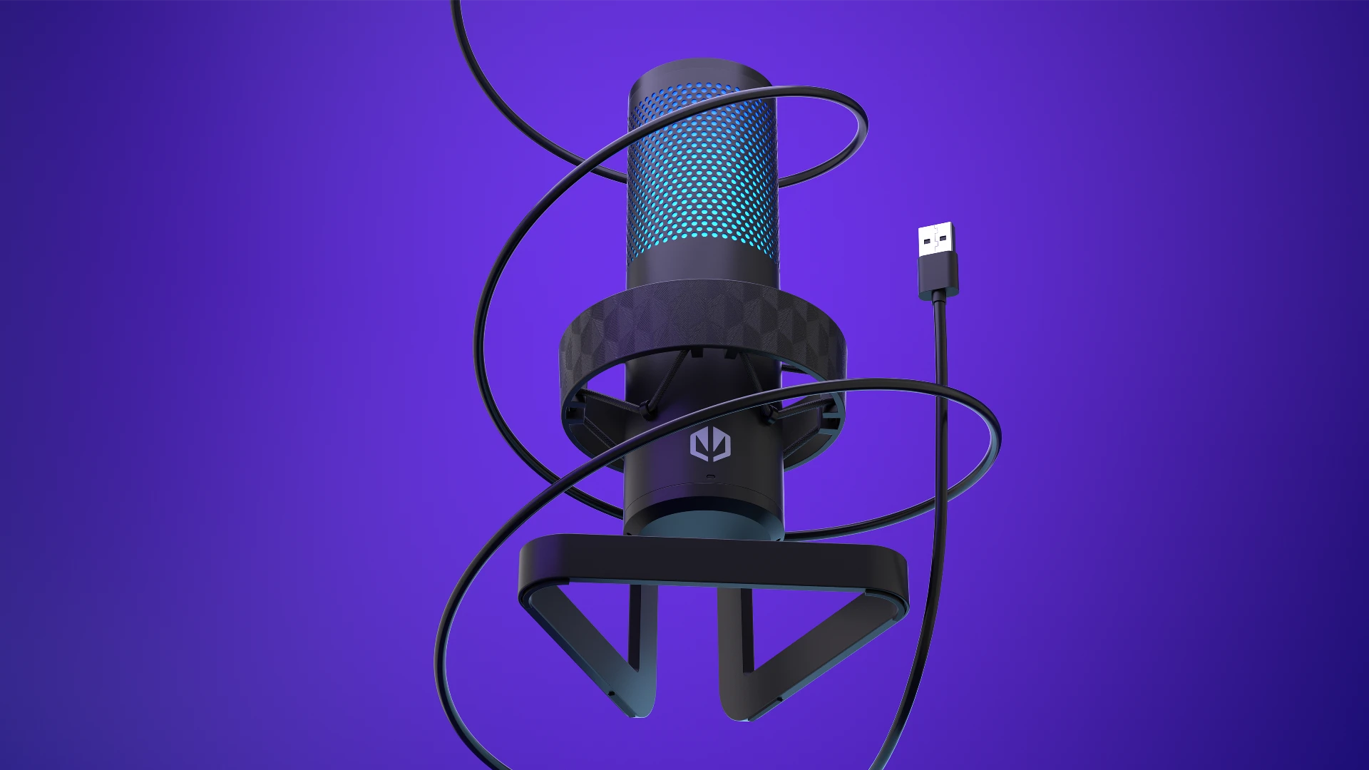 ENDORFY AXIS Streaming EY1B006-Microphone Front View Cable USB
