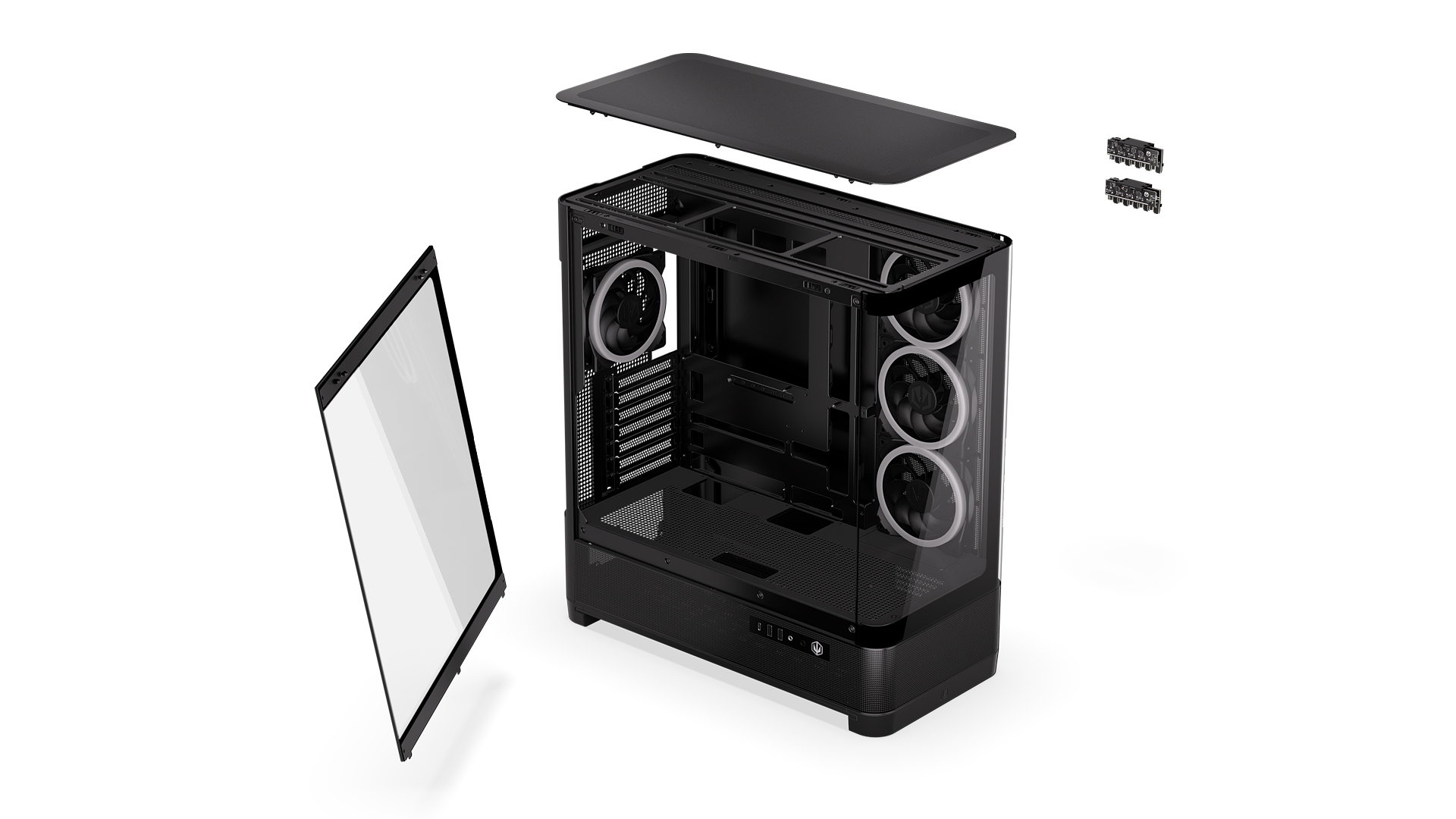 ENDORFY Aquarius 8000 Corona EY2A021-PC Case Explode View Black Components