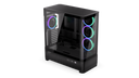ENDORFY Aquarius 8000 Corona EY2A021-PC Case Front Left View Glass Panel Inside Fans ARGB