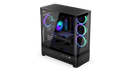 ENDORFY Aquarius 8000 Corona EY2A021 -PC Case Front Left View Side I/O Panel Interior Visible Fans ARGB
