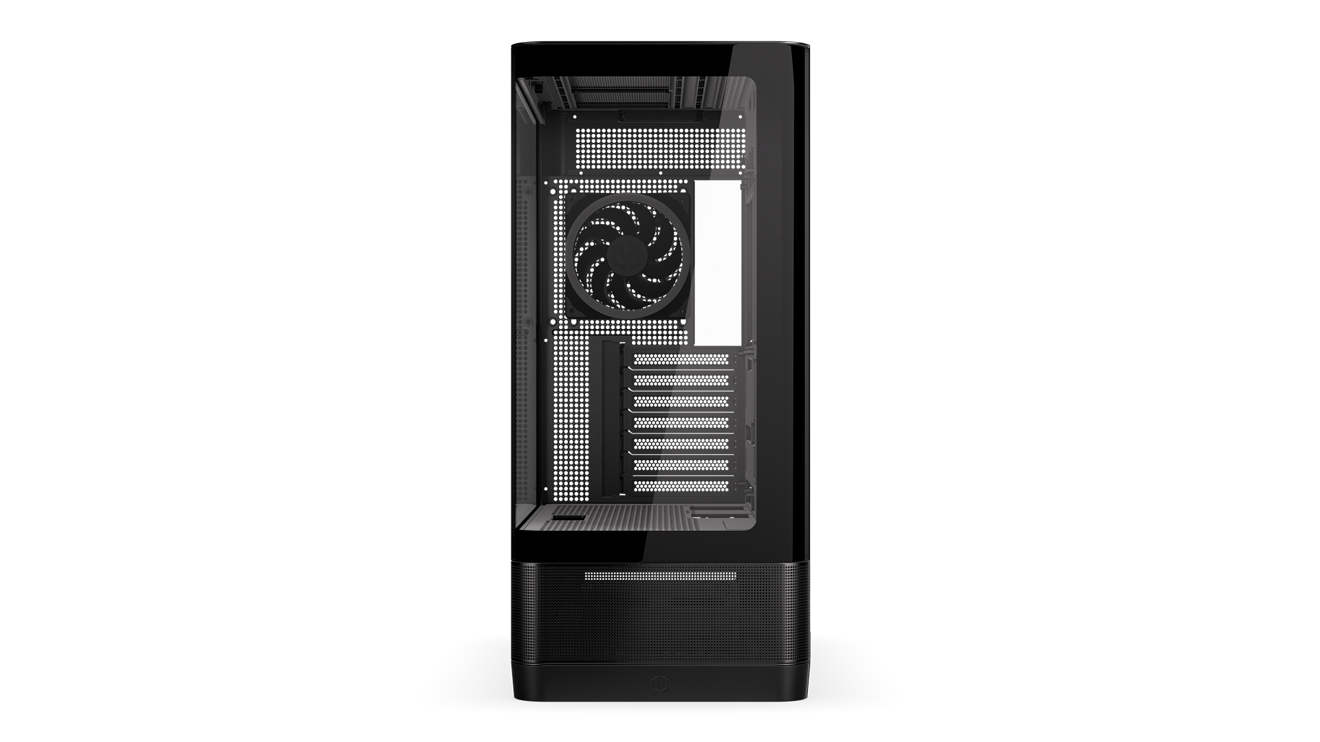 ENDORFY Aquarius 8000 Corona EY2A021-PC Case Front View Glass Panel Empty Interior