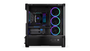 ENDORFY Aquarius 8000 Corona EY2A021-PC Case Left View Removed Panel Inside Fans Components ARGB