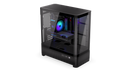 ENDORFY Aquarius 8000 Flex EY2A022-PC Case Front Left View Side I/O Panel Interior With Visible Cooling ARGB