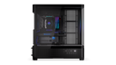 ENDORFY Aquarius 8000 Flex EY2A022-PC Case Left View Glass Panel Visible Illuminated Components ARGB Logo Inscription ENDORFY