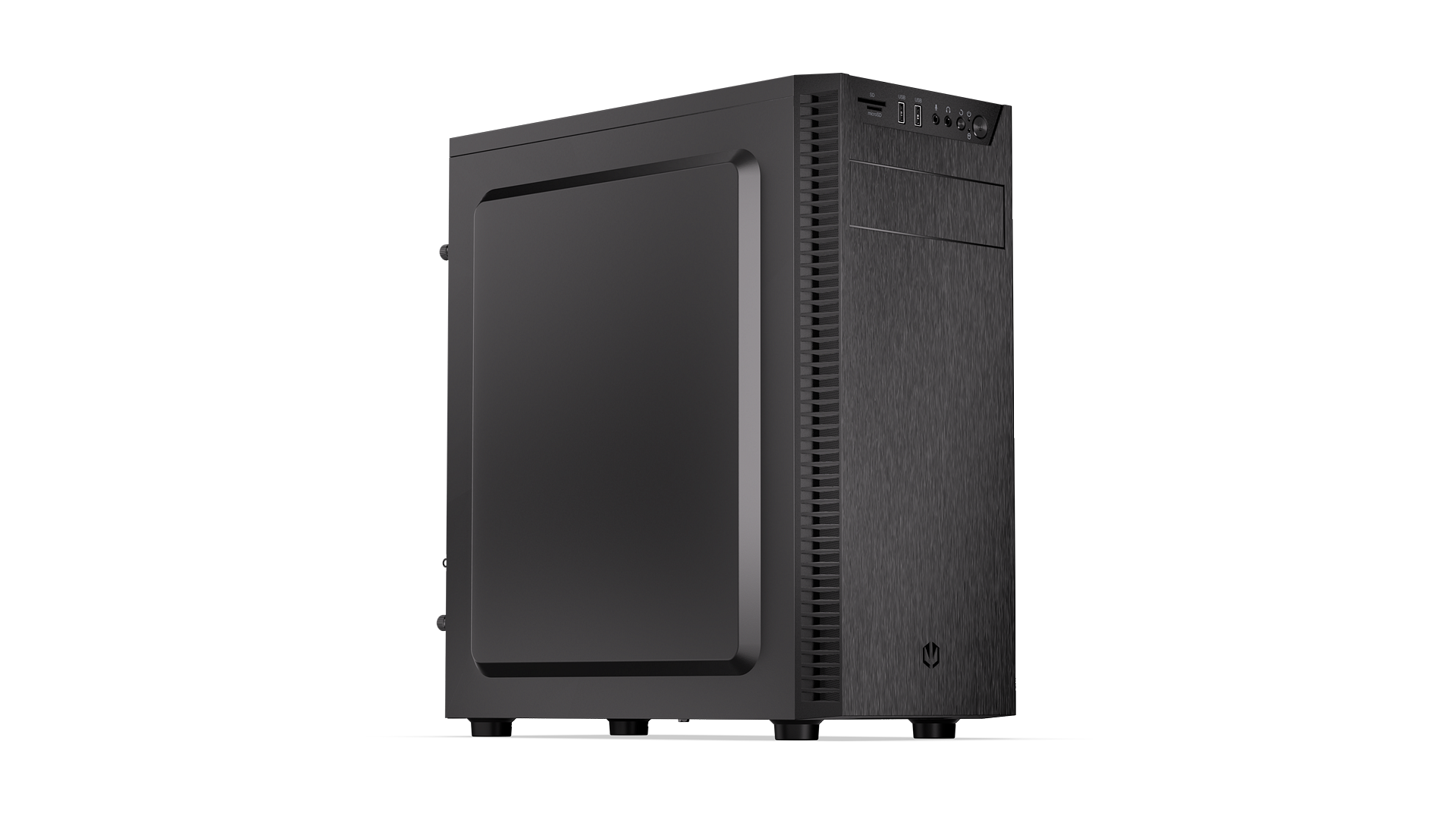 ENDORFY Armis 100 Solid EY2A015 PC Case Left Side Angle Closed View