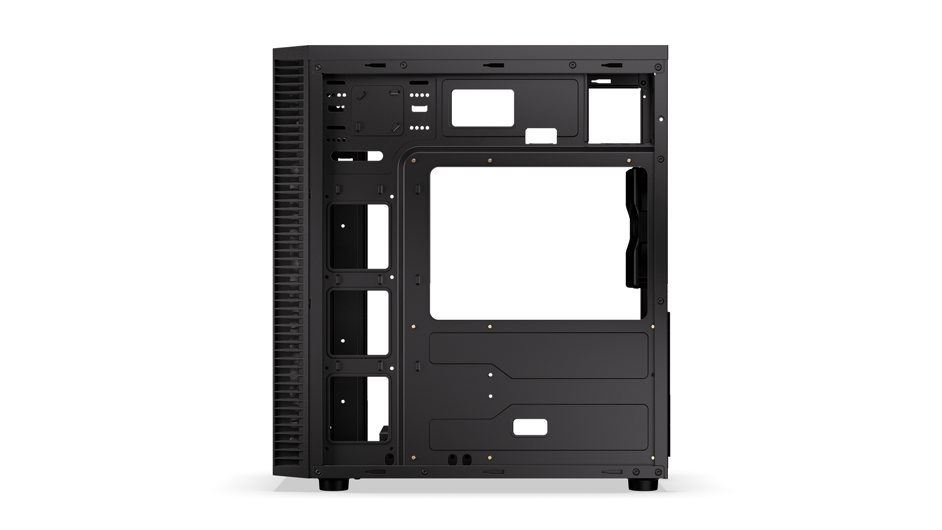 ENDORFY Armis 100 Solid EY2A015 PC Case Right Side Open Frame View