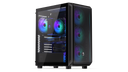 ENDORFY Arx 500 ARGB EY2A011-PC Case Front Left View Glass Side Panel Fans Components ARGB