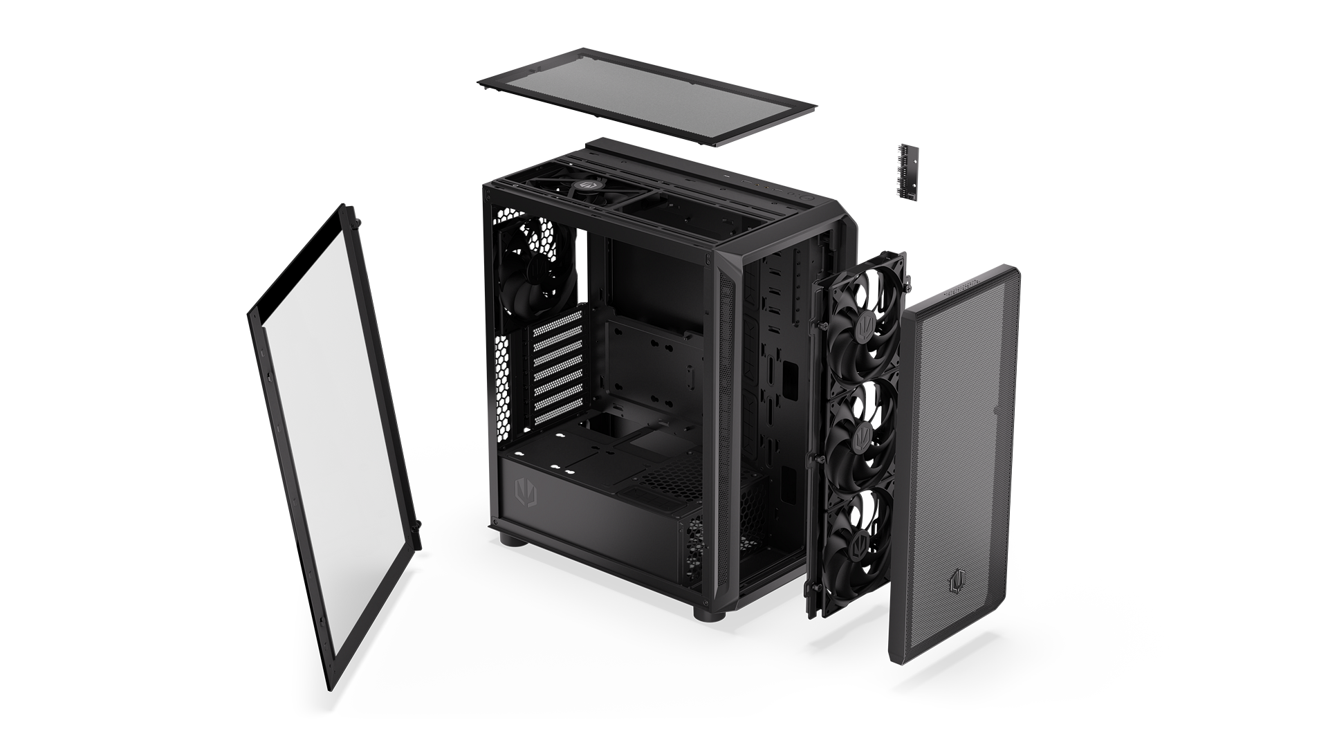 ENDORFY Arx 500 Air EY2A010-PC Case Explode View Black Components