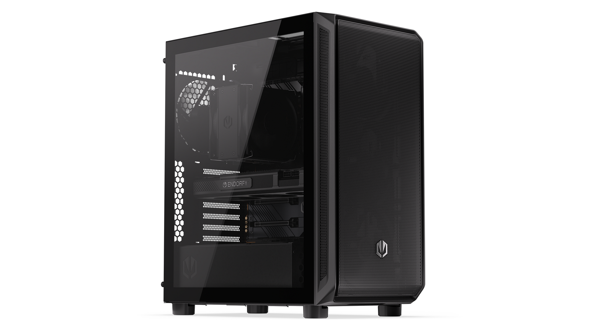 ENDORFY Arx 500 Air EY2A010-PC Case Front Left View Glass Side Panel