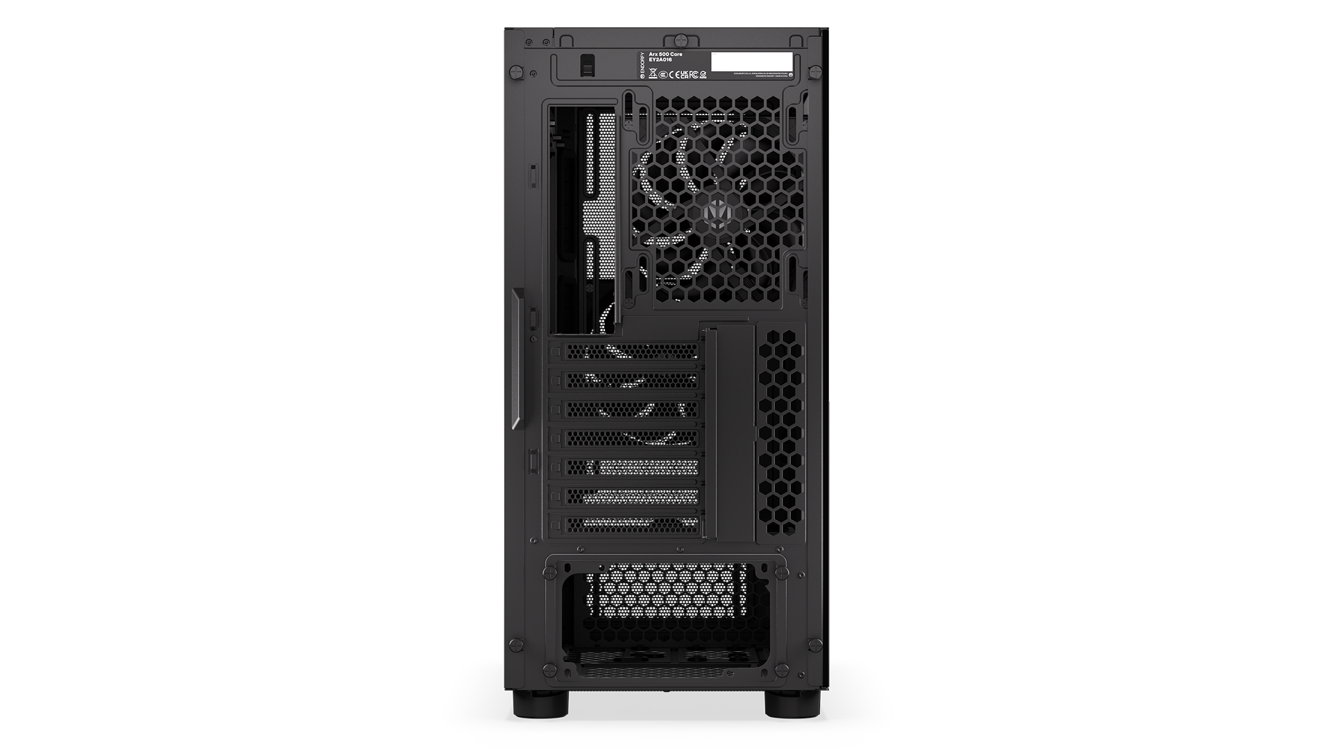 ENDORFY Arx 500 Core EY2A016-PC Case Back View Inside Black Case