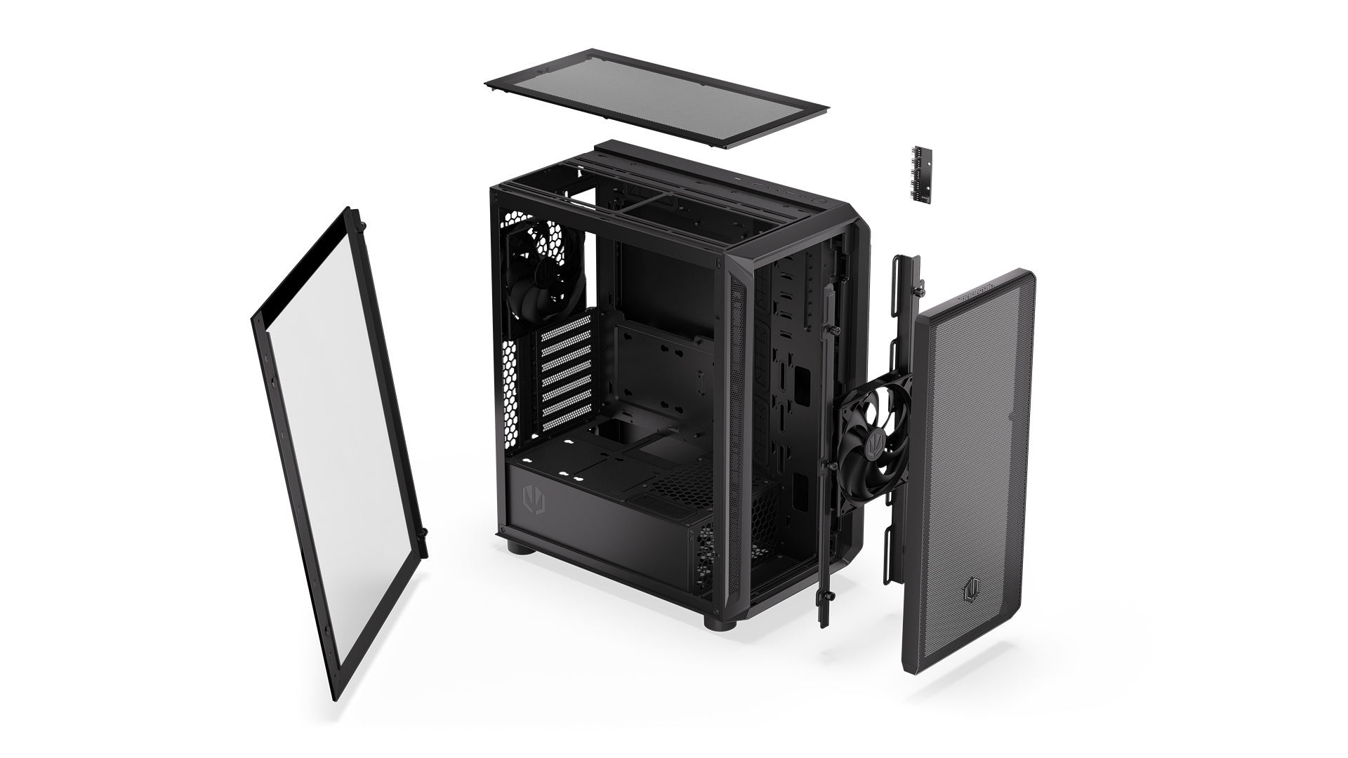 ENDORFY Arx 500 Core EY2A016-PC Case Explode View Black Components