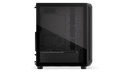 ENDORFY Arx 500 Core EY2A016-PC Case Left View Glass Black Panel Inside Empty Interior