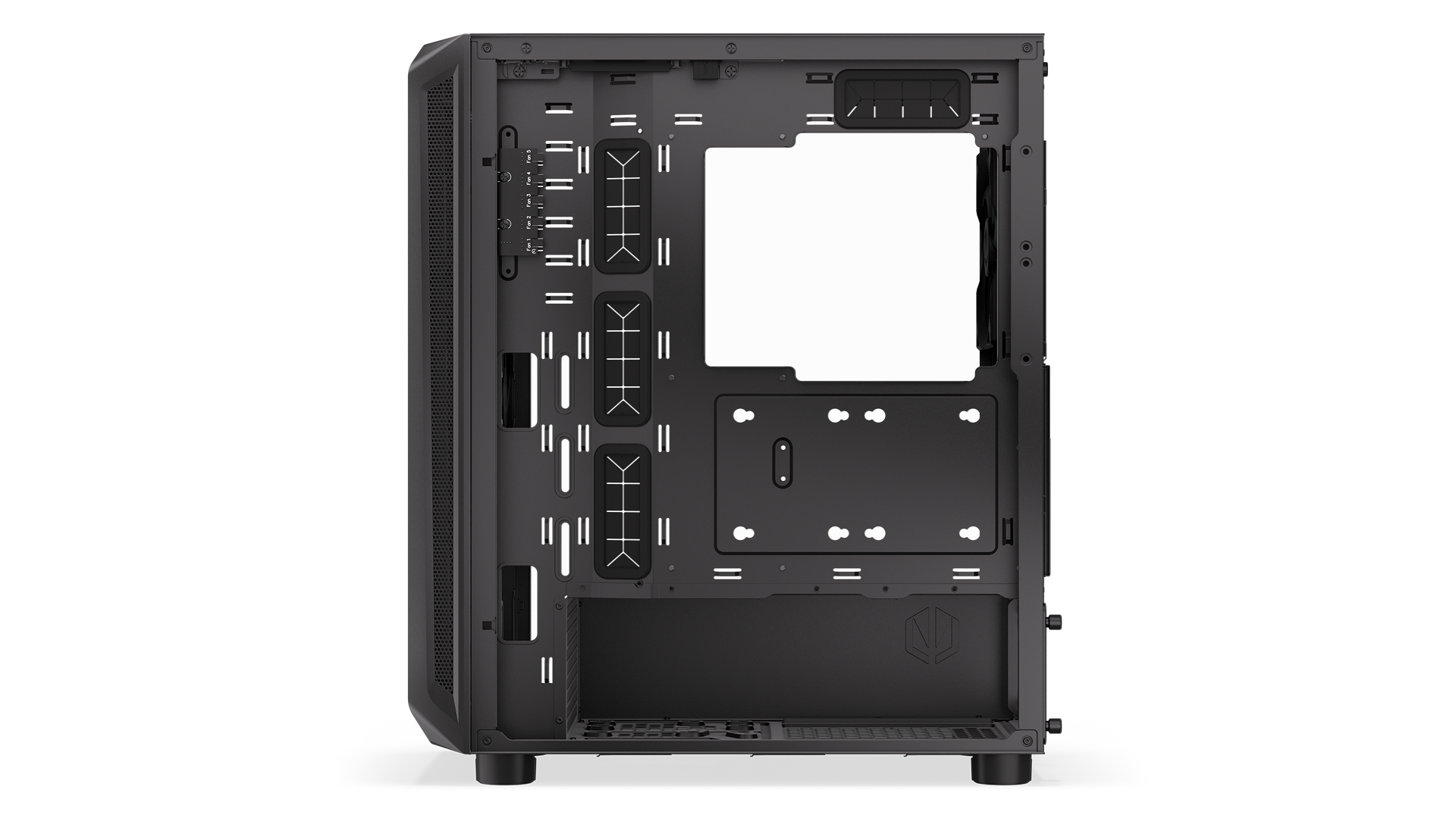ENDORFY Arx 500 Core EY2A016-PC Case Right View Inside Empty Interior