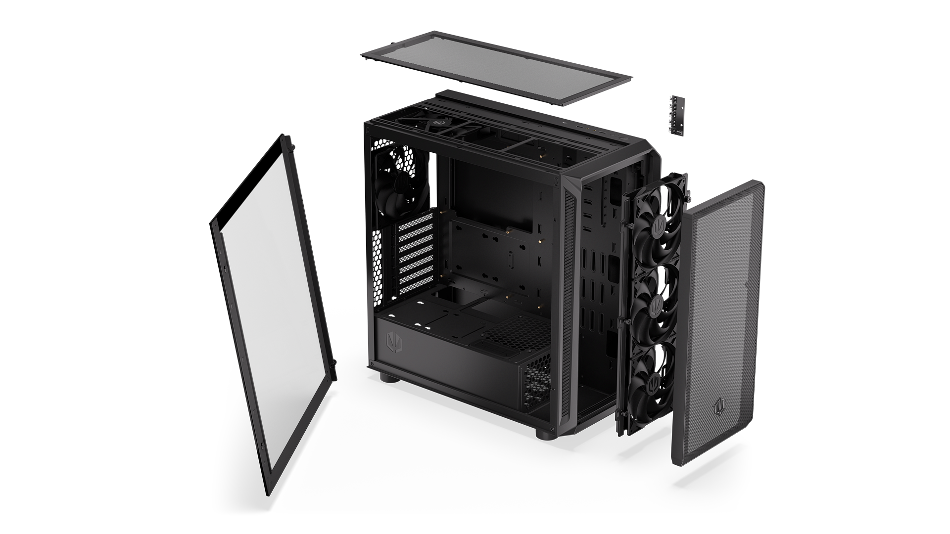 ENDORFY Arx 500 White ARGB EY2A018 - PC Case Black Components Parts