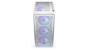 ENDORFY Arx 500 White ARGB EY2A018-PC Case Top View Front IO Panel Illuminated Fans Logo ENDORFY