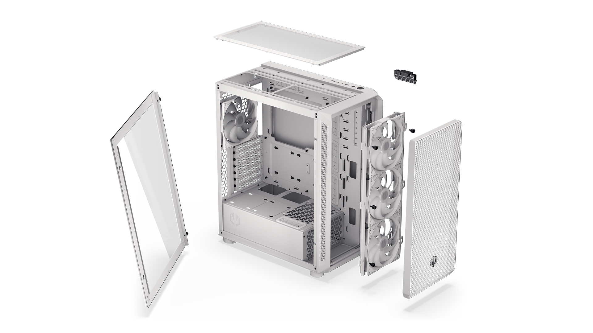 ENDORFY Arx 500 White ARGB EY2A018 PC Case White Components