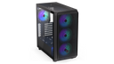 ENDORFY Arx 700 ARGB EY2A013-PC Case Front Left View Fans ARGB Black Case
