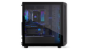 ENDORFY Arx 700 ARGB EY2A013 -PC Case Left View Glass Panel Inside Components Logo Inscription ENDORFY ARGB