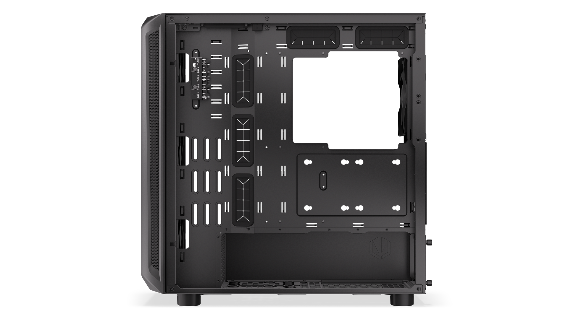 ENDORFY Arx 700 ARGB EY2A013-PC Case Right View Inside Empty Interior