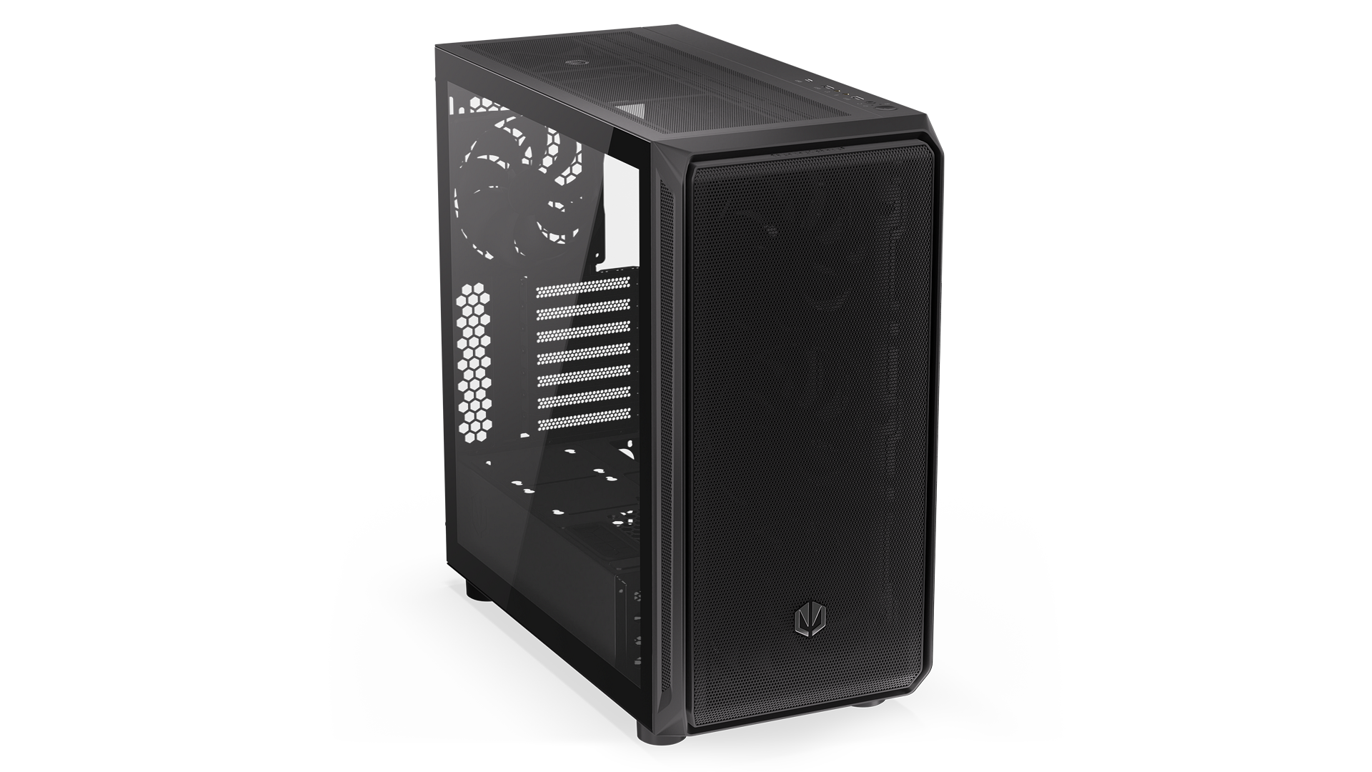 ENDORFY Arx 700 Air EY2A012 - PC Case Logo ENDORFY View Front Black Case Logo ENDORFY Empty Interior