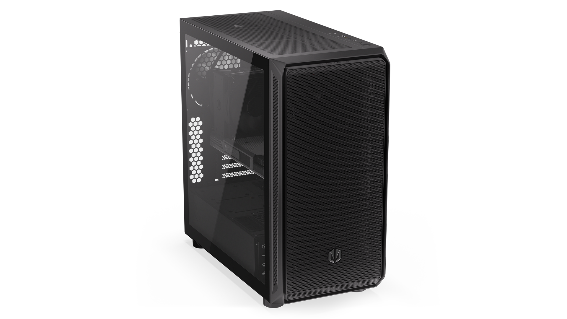 ENDORFY Arx 700 Air EY2A012 - PC Case Logo ENDORFY View Front Black Case
