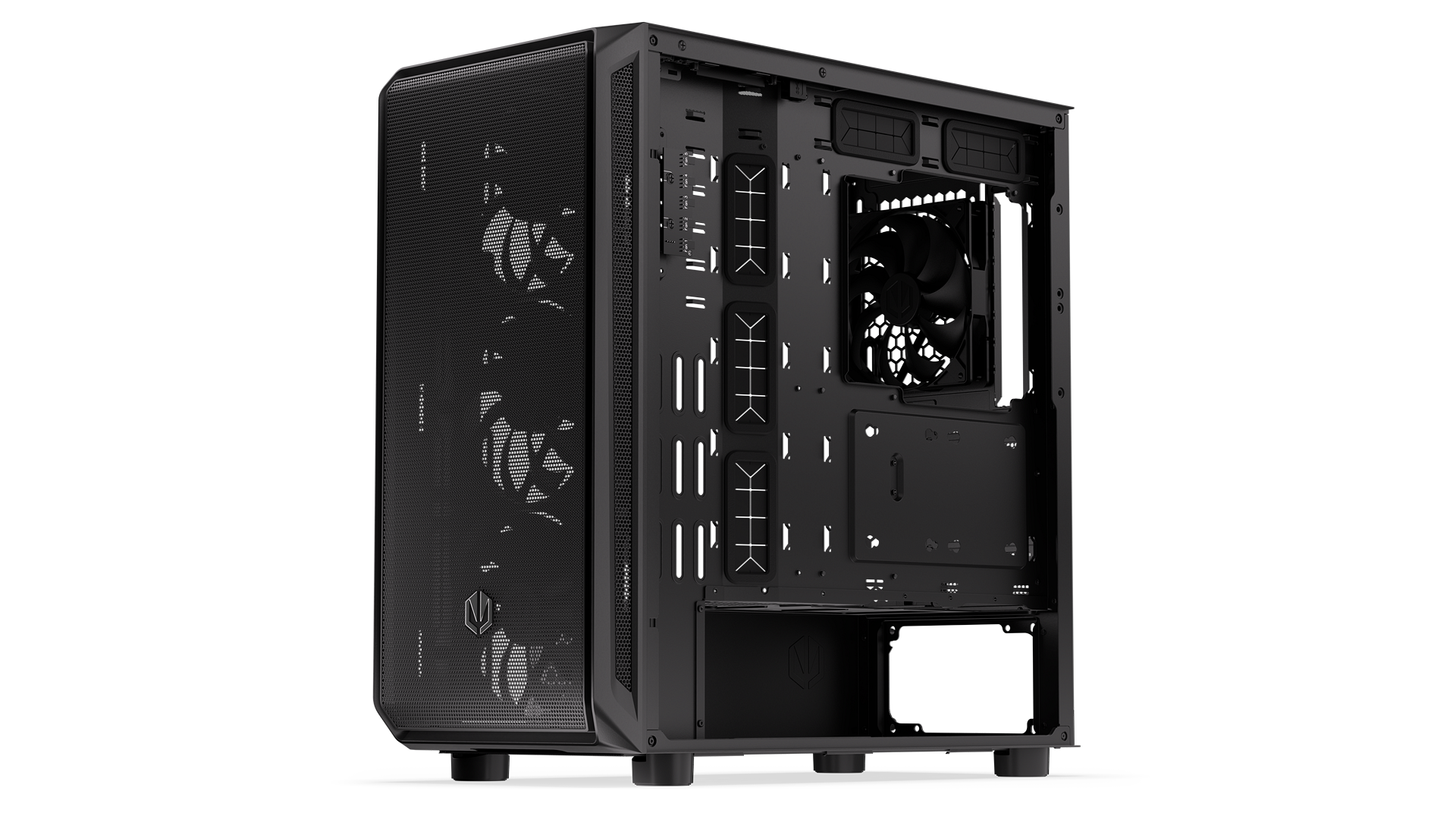 ENDORFY Arx 700 Air EY2A012-PC Case Logo ENDORFY View Left Black Case Without Side Panel