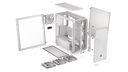 ENDORFY Arx 700 White ARGB EY2A017-PC Case Explode View White Disassembled Components