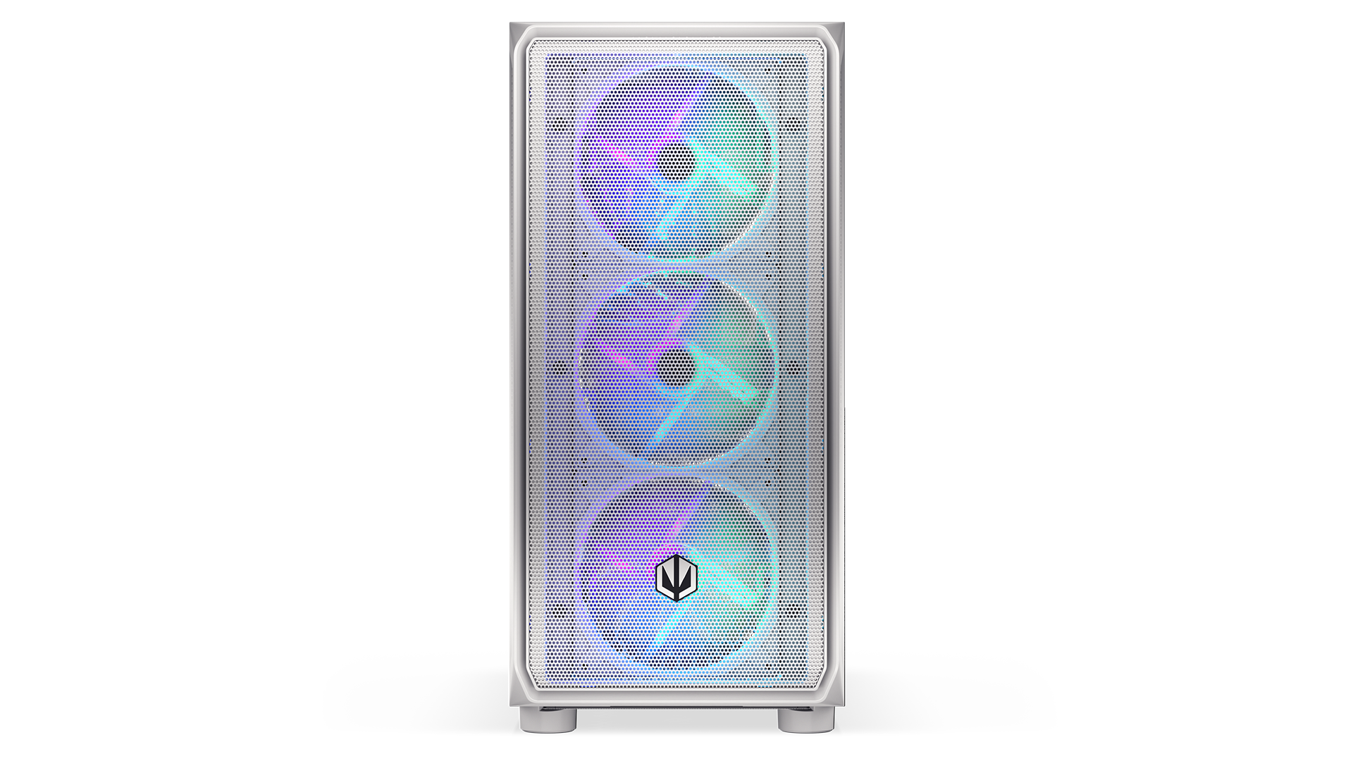 ENDORFY Arx 700 White ARGB EY2A017-PC Case Front View Three Fans ARGB