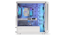 ENDORFY Arx 700 White ARGB EY2A017-PC Case Left View Glass Panel Darker Inside Components Logo Inscription ENDORFY ARGB