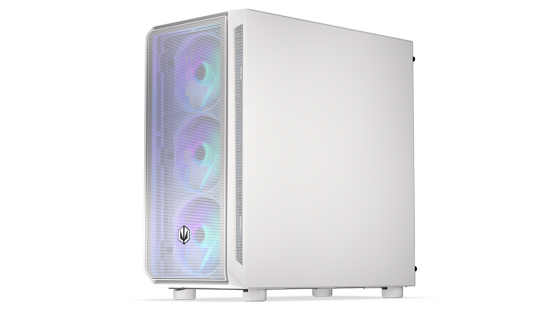 ENDORFY Arx 700 White ARGB EY2A017-PC Case Right View White Panel Three Fans ARGB