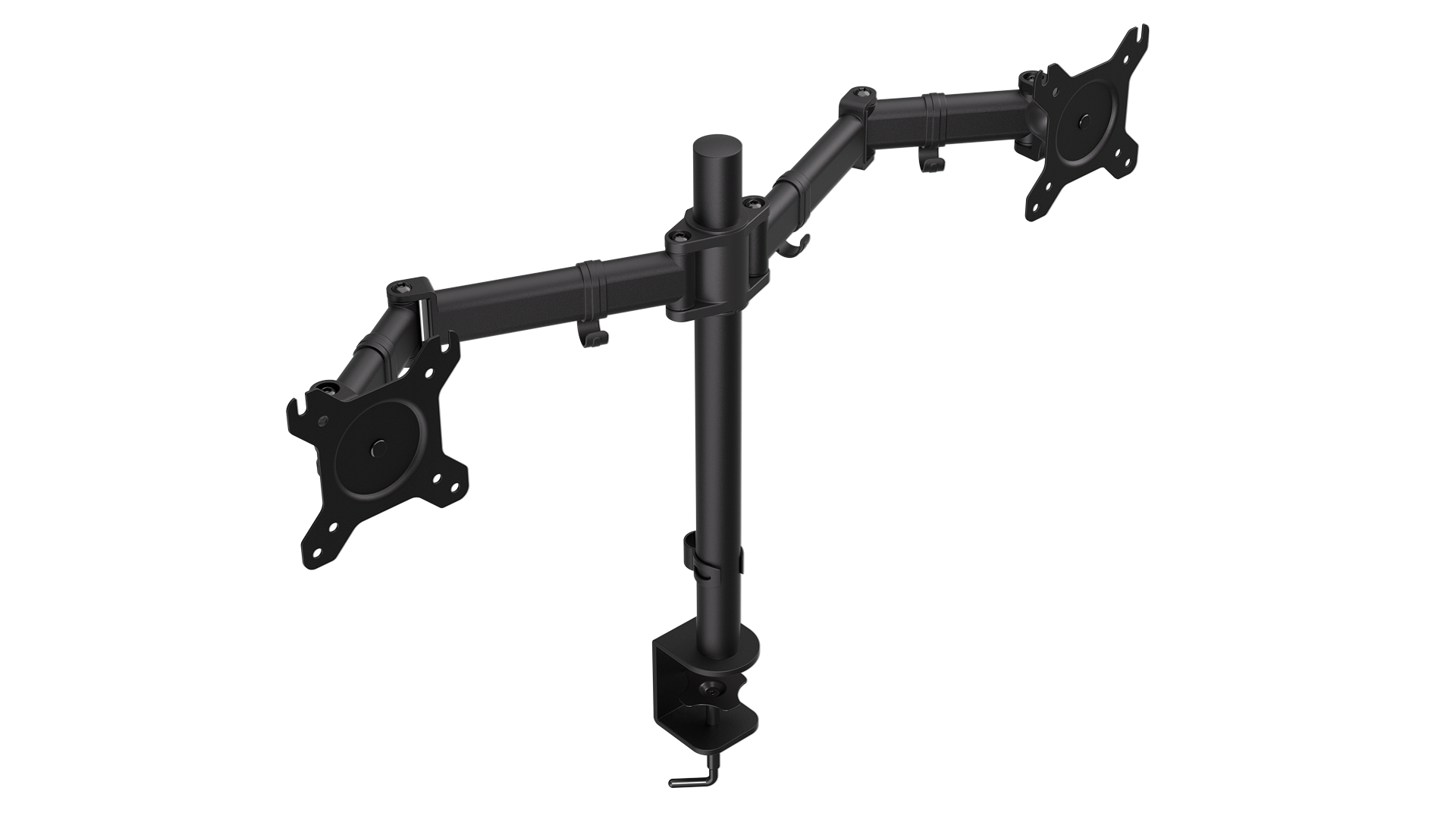ENDORFY Atlas Double EY8F003-Display Mount Front Left View Black Holder