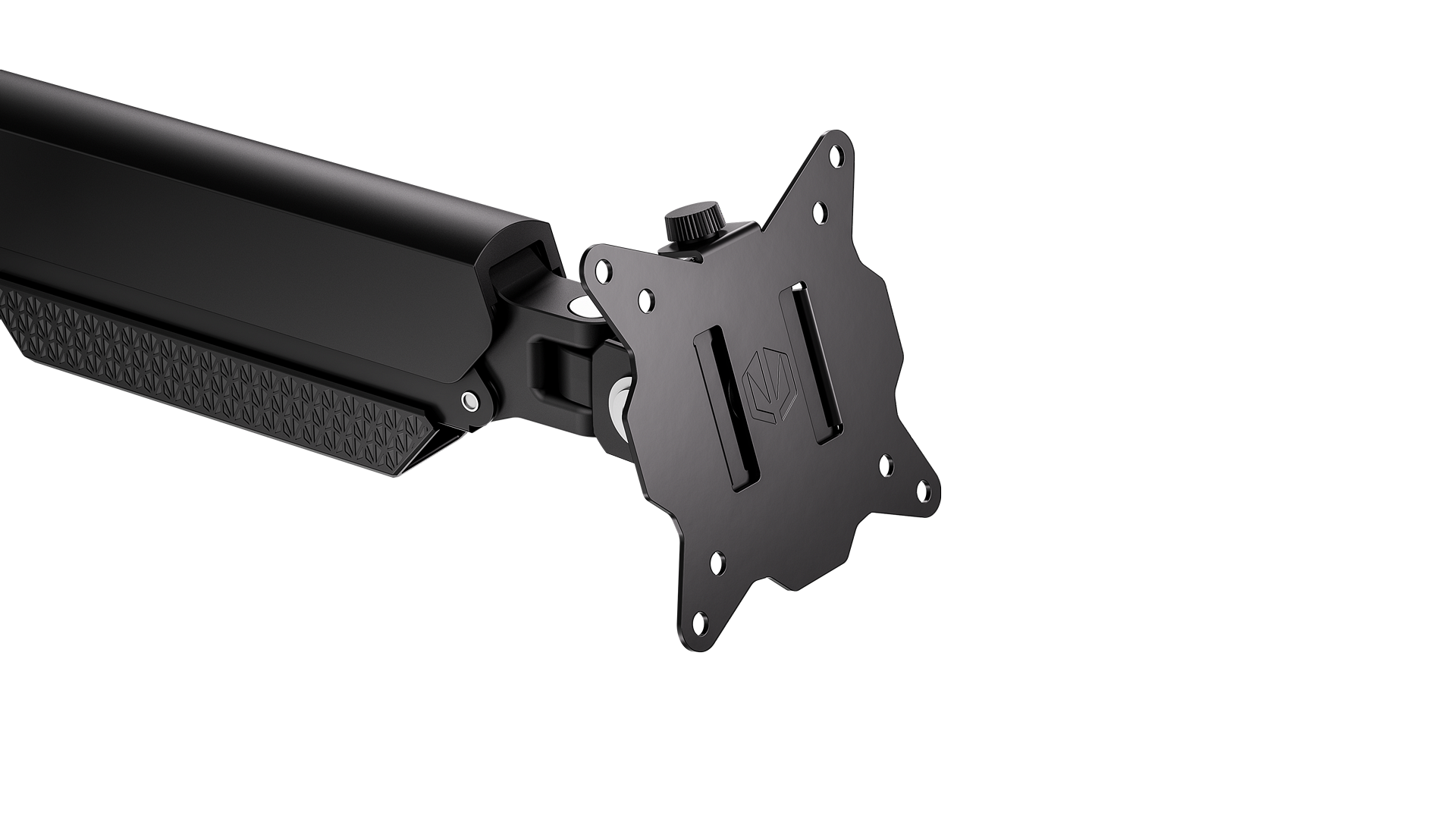 ENDORFY Atlas GS Double EY8F009 Monitor Arm Handle Front Black Close View