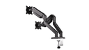 ENDORFY Atlas GS Double EY8F009 Monitor Double Arm Black Right Side Bottom Angle View