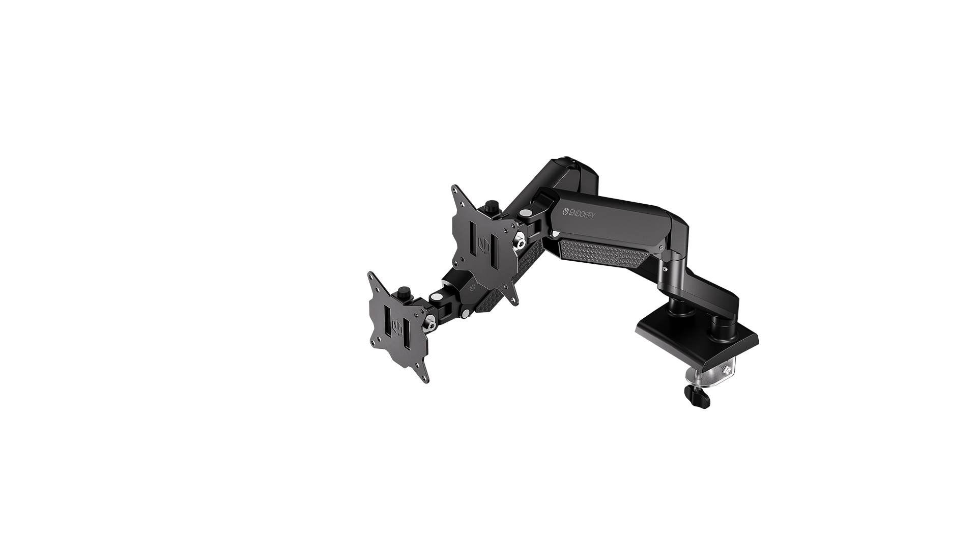 ENDORFY Atlas GS Double EY8F009 Monitor Double Arm Black Right Side Overview