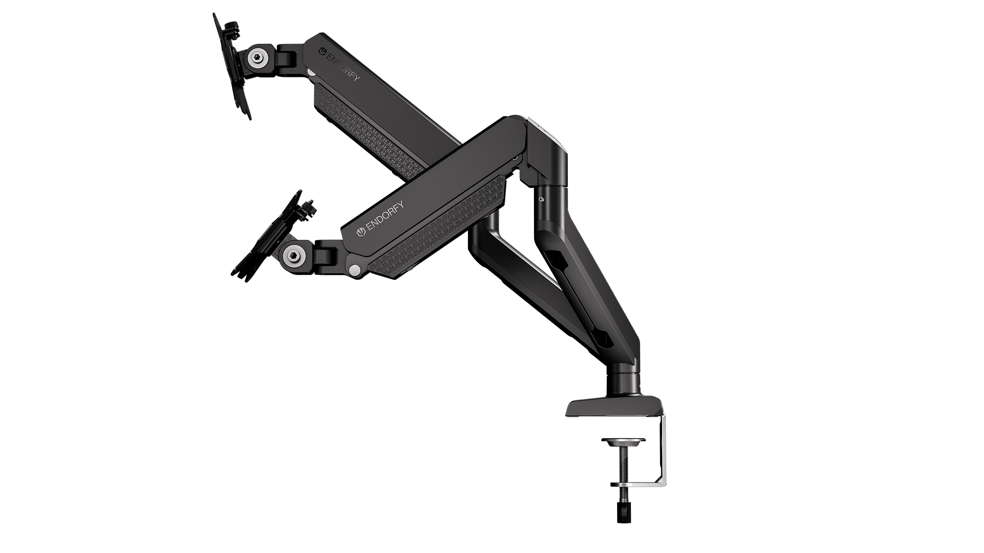 ENDORFY Atlas GS Double EY8F009 Monitor Double Arm Black Right Side View