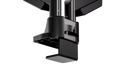 ENDORFY Atlas GS Pro Double EY8F007 Monitor Arm Mount Black Base Clamp Back Right Bottom Close View
