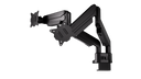 ENDORFY Atlas GS Pro Double EY8F007 Monitor Double Arm Black Back Pivot View
