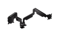 ENDORFY Atlas GS Pro Double EY8F007 Monitor Double Arm Black Front View