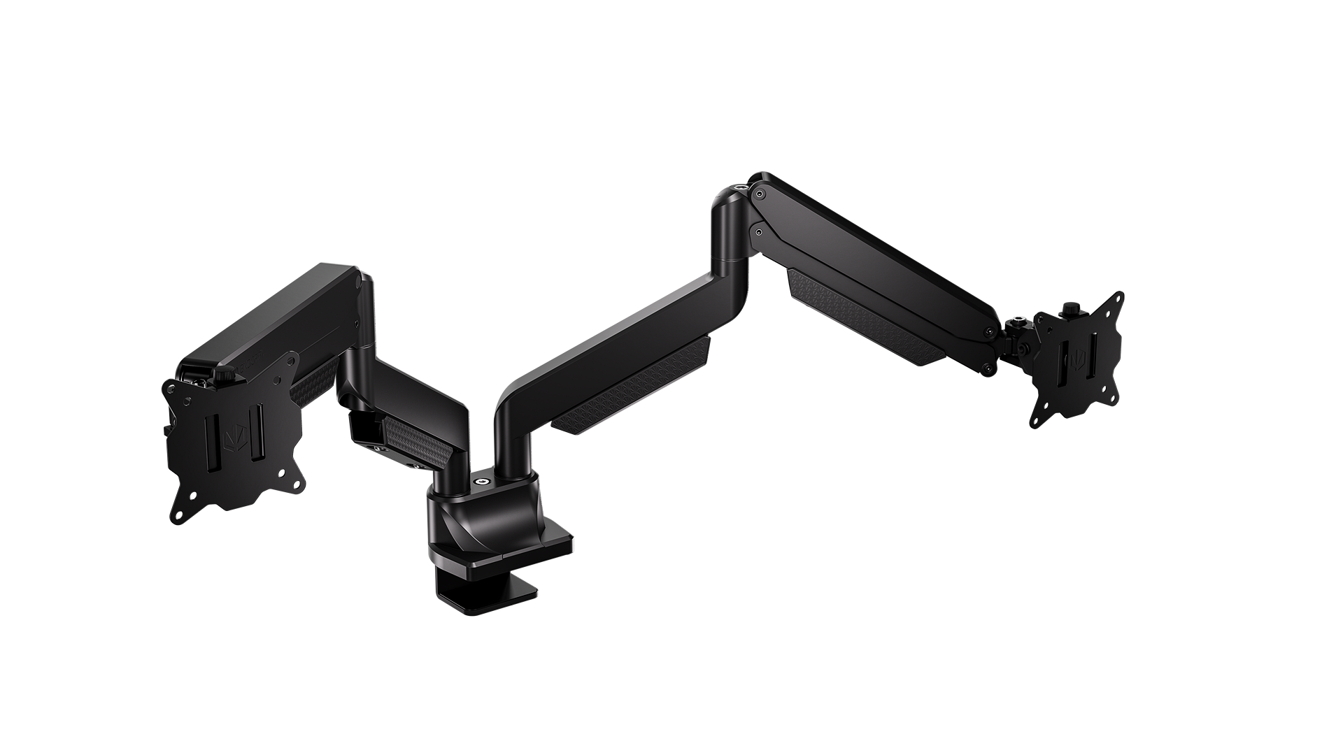 ENDORFY Atlas GS Pro Double EY8F007 Monitor Double Arm Black Front View