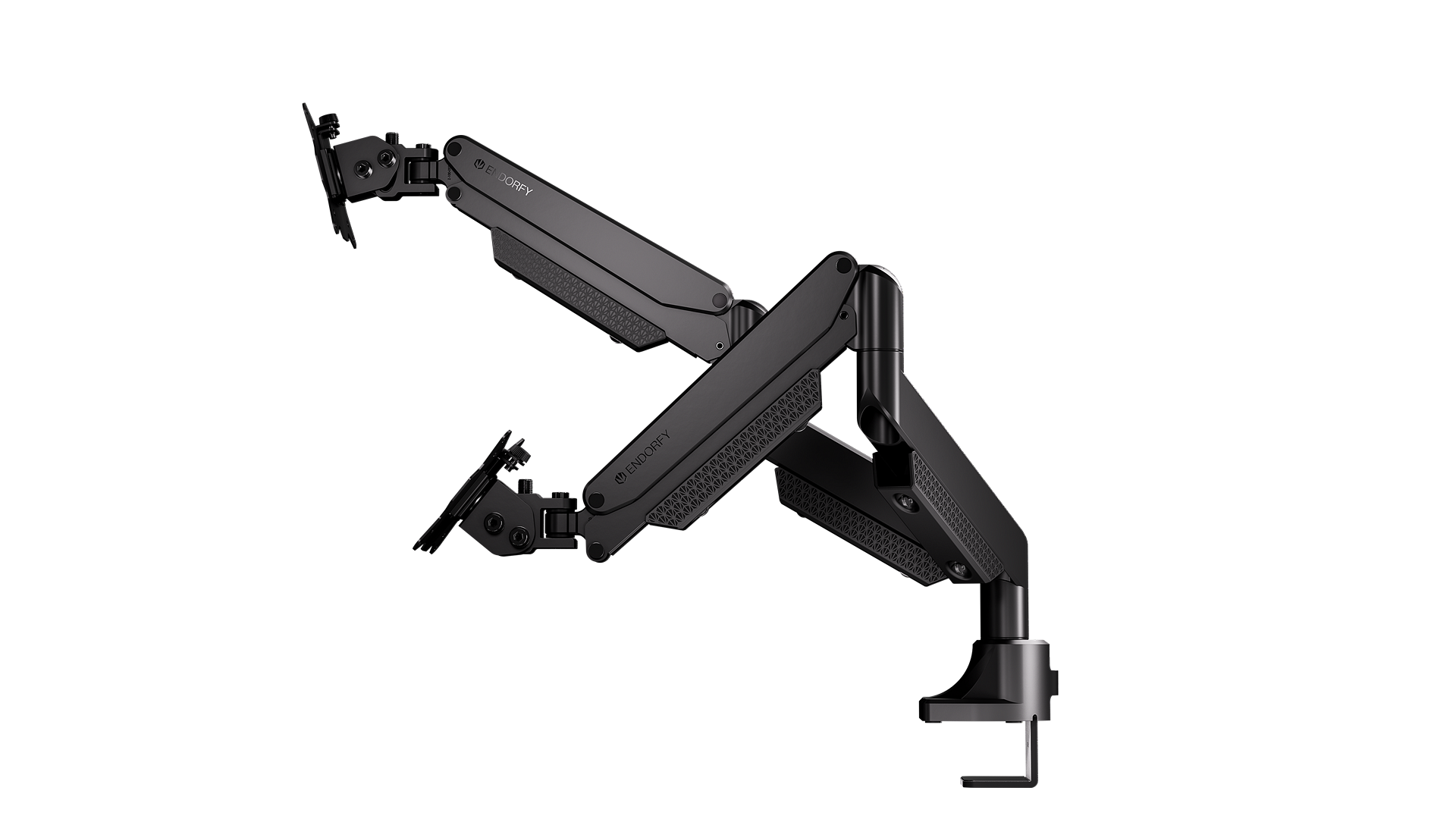 ENDORFY Atlas GS Pro Double EY8F007 Monitor Double Arm Black Right Side Overview