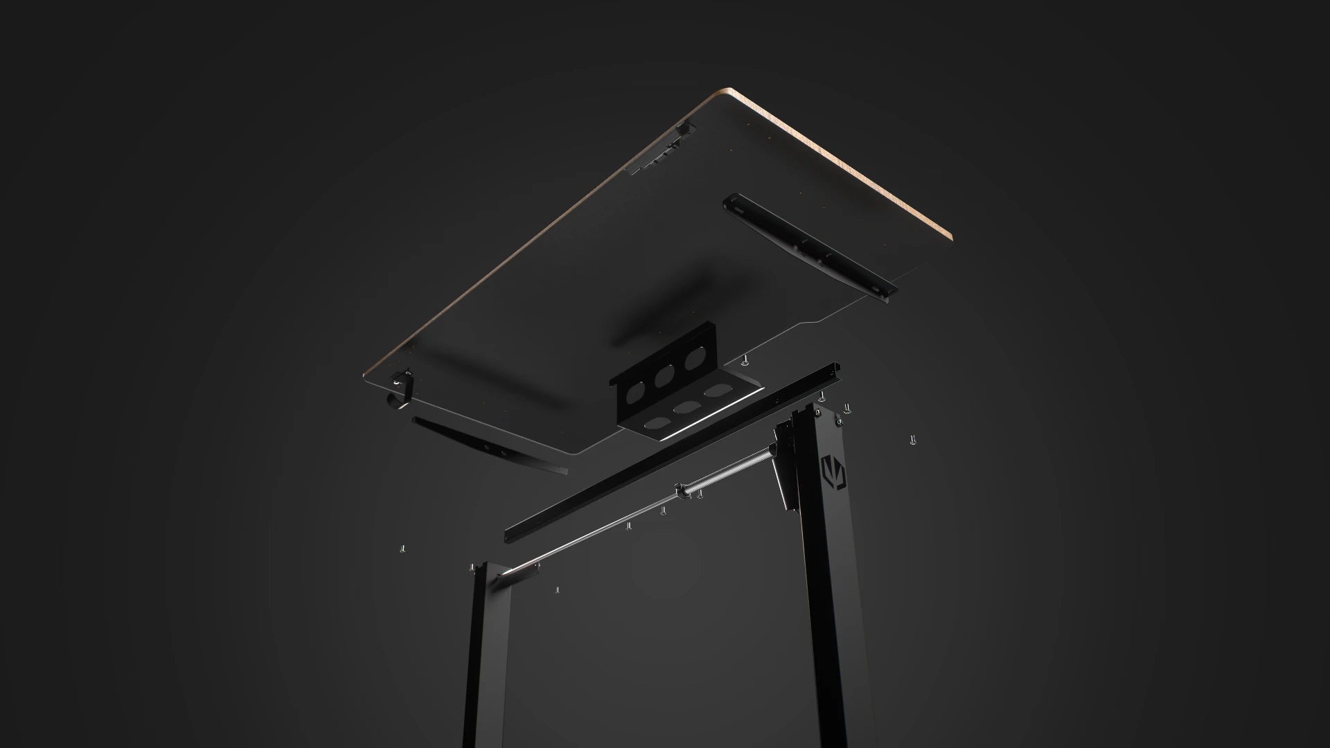 Elementy biurka Atlas S Electric Dark Wood 