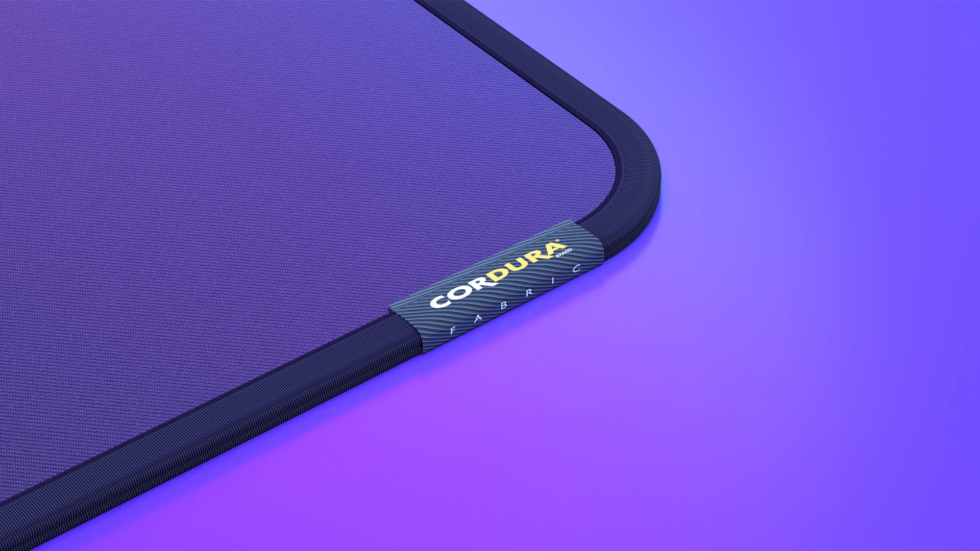 Zbliżenie na materiał CORDURA®, z którego wykonana jest podkładka gamingowa Cordura Speed L