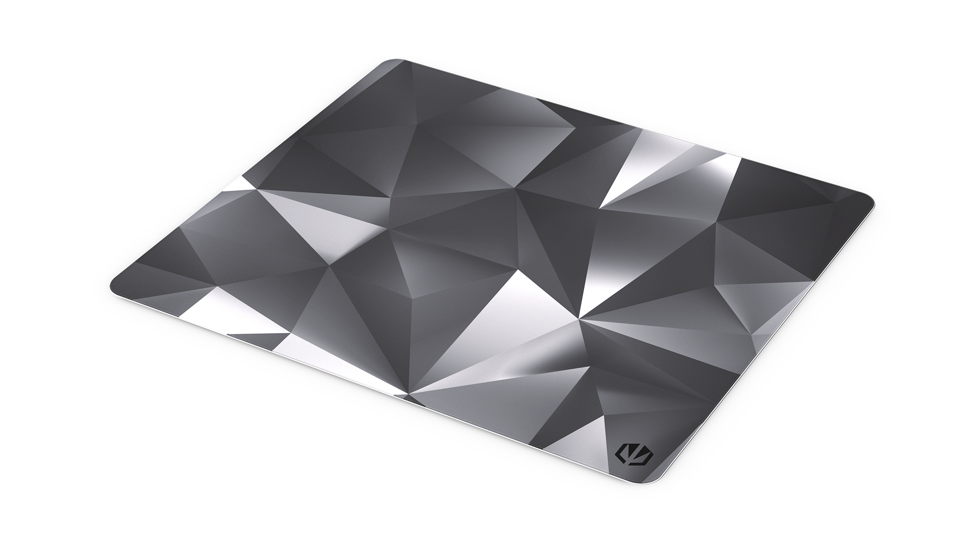 ENDORFY Crystal Black L EY6B007-Mousepads Top View Square Black Crystal Pattern